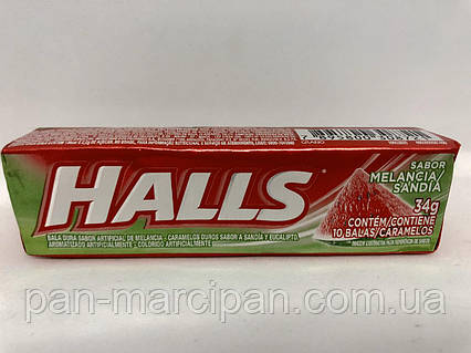 Фруктові льодяники Halls Melancia 34 р Бразилія