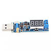 Знижувальний - підвищувальний перетворювач USB 5В - 1.2-24В 3 Вт вольтметр регулювання напруги, фото 5