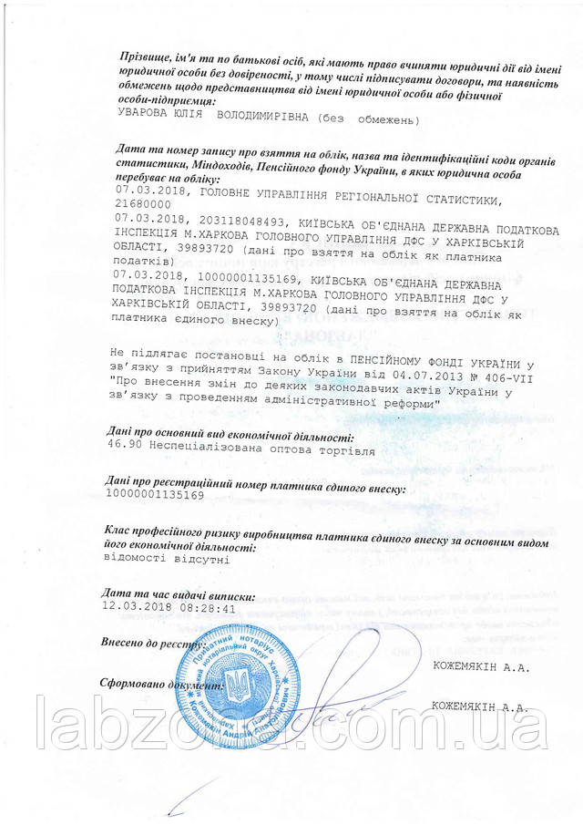 витяг Лабзона