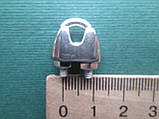 Затискач для троса, DIN 741, нержавіюча сталь А4(AISI 316)., фото 2
