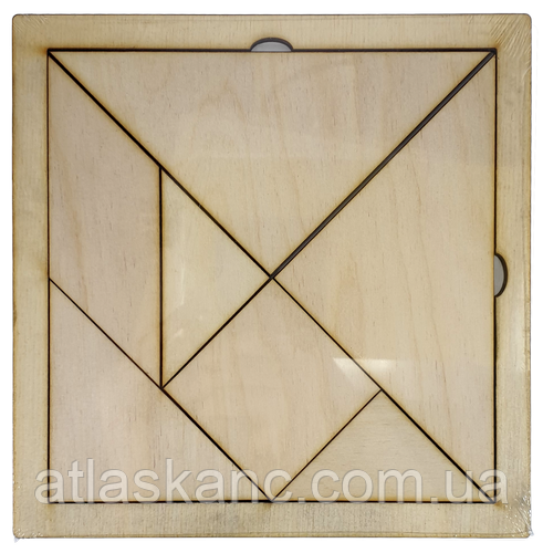 Танграм із фанери 16 х 16 см AS-7114, О-00017, фото 1