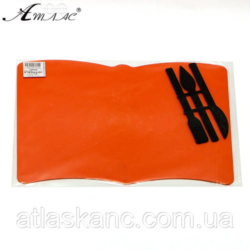 Дошка для пластиліну Фігурна "Книга" з трьома стелями AS-0206, К-3036м, фото 1