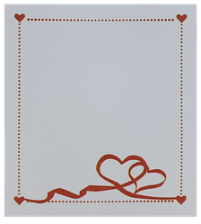 Папір із липким шаром, стикер "Сердечка червоні" 30 аркушів AS-0520, Р-0116