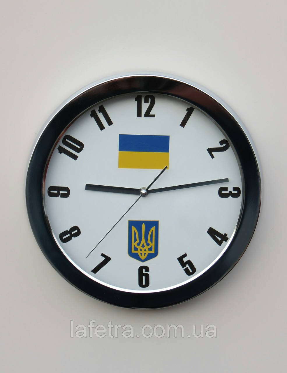 Годинники настінні "Прапор і Герб України" метал.