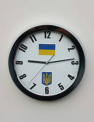 Годинники настінні "Прапор і Герб України" метал.