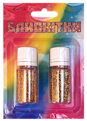 Блискітки (Глітер) Набір No 22 - 7 г (2 шт.) - Золото Гол + Золото AS-2222, А-992