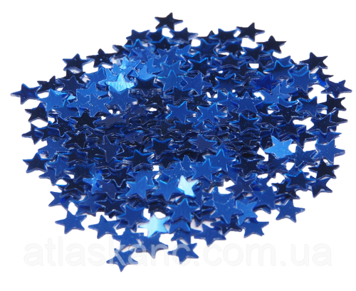 Блискітки (Глітер) Зірки Атлас 1 г — Синій AS-2098, А-952