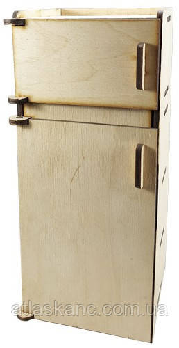 Меблі для ляльок типу Барбі — Холодильник 10.5 х 10.8 х 24 см AS-4014, F-0202, фото 1