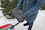 Муфта рукавички відрядна, на коляску / санки, для рук, темно-сірий фліс, іменна Данька (колір - сірий), фото 5