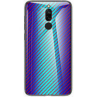 TPU чехол Wicker Gradient для Xiaomi Redmi 8 (синий)