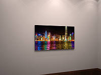 Картина нічного міста полотна Картина 60х40 см
