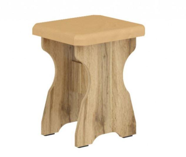 Табурет-1 кухонный ДСП дуб тахо+винил кофе Табурет-1 кухонный ДСП дуб тахо+винил кофе