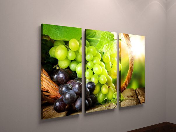 Картина модульна "Виноградінки" 90 х 60 см