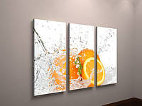 Картина модульна для кухні "Апельсини" 90 х 60 см