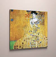 Модульна картина на полотні Клімт портрет Аделі 50 х 50 см