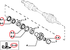Підшипник передньої маточини R16 Fiat Ducato 230, Peugeot Boxer, Citroen Jumper (1994-2002), 1300535080, 335030, фото 5