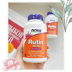 Now Foods, Рутин, 450 мг, 100 капсул на рослинній основі, офіційний сайт