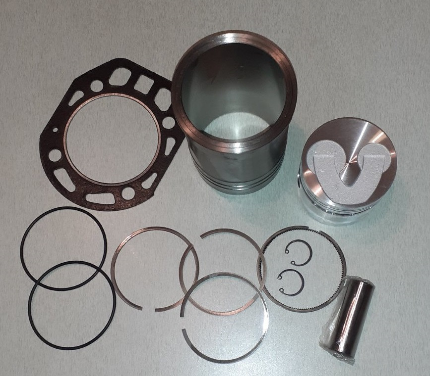 Циліндро-поршнева група дизельного двигуна 175n поршень з вибіркою, фото 1