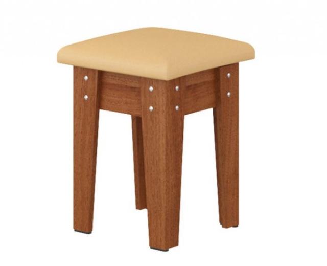 Табурет 4 кухонный ДСП лесной орех+винил кофе Табурет 4 кухонный ДСП лесной орех+винил кофе