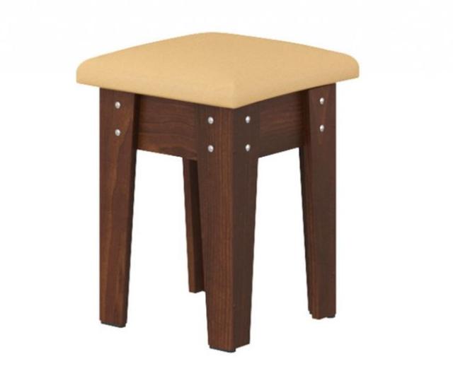 Табурет 4 кухонный ДСП орех+винил кофе Табурет 4 кухонный ДСП орех+винил кофе