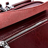 Сумка шкіряна жіноча стильна. Сумочка з натуральної шкіри (чорна), фото 8