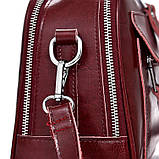 Сумка шкіряна жіноча стильна. Сумочка з натуральної шкіри (чорна), фото 9