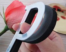 Дзеркальні пластикові букви наклейки, LOVE з серцем, букви 3D, висота 10см, фото 3