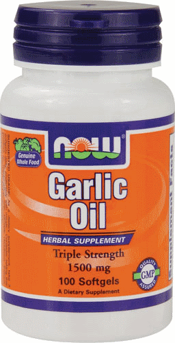 Олія Часнику Now Foods Garlic Oil 1500 mg 100 Softgels