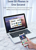Кабель швидкої зарядки Baseus 3A for Iphone White, довжина - 100 см (CALSW-B02), фото 5