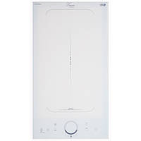 Біла Індукційна варильна поверхня дві квадратні конфорки з об'єднанням зон нагріву Luxor RI 340 WH