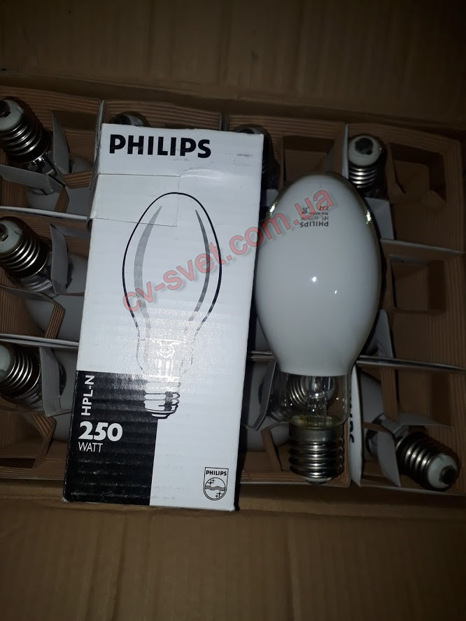 Ртутна газорозрядна лампа Philips HPL-N 250W E40 ДРЛ 250 ватів ДРЛ 250w, фото 1