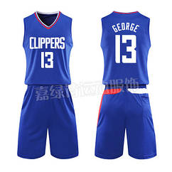 Баскетбольна форма синя George No13 (майка + шорти) команда  Los Angeles Clippers