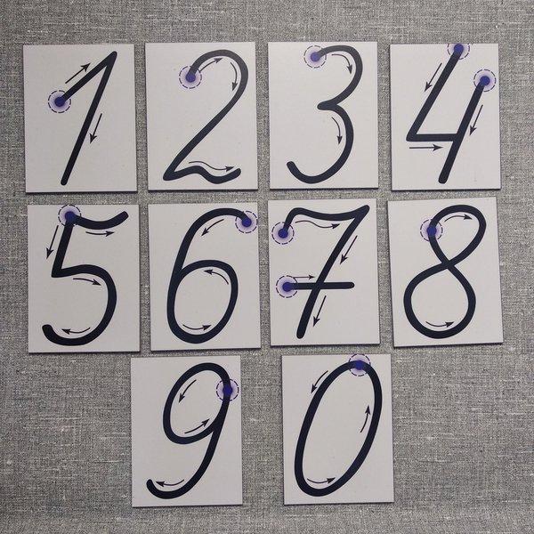 Цифри прописні. Магнітні картки набір No2