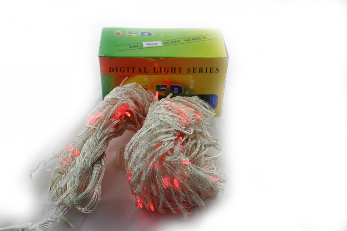 Xmas гірлянда LED (Водоспад 3M*3M) 480-M Мультикольорова, фото 1