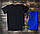 Чоловіча темно-синя футболка і чоловічі темно-сині шорти / Літні комплекти для чоловіків, фото 6
