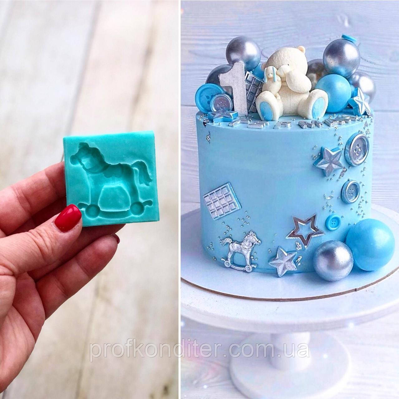 Силіконовий молд 2Д 'Конячка міні', фото 1