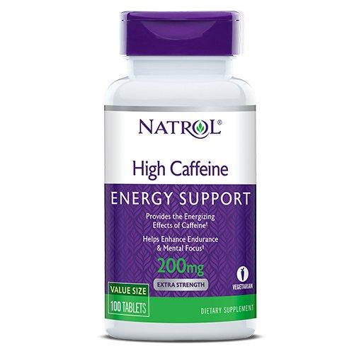 Кофеин Natrol High Caffeine 200 mg 100 tabs, фото 1