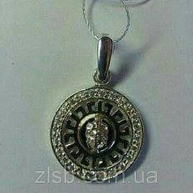 Кулон зі срібла 925 проби із золотою вставкою 375 проби із золотою пластиною