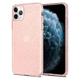 Чохол Spigen для iPhone 11 Pro Max Liquid Crystal Glitter, Rose Quartz