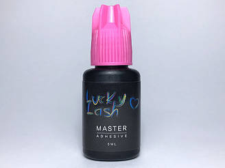 Клей для вій гіпоалергенний Adhesive master Lucky Lash 5 мл зчіпка 0,5 секунд