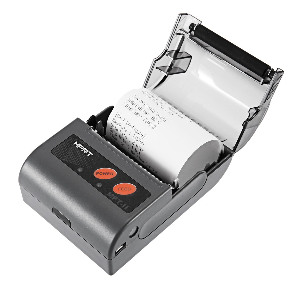 Портативный Bluetooth принтер чеков HPRT MPT-2 (ширина чека 58 мм) - фото 2 - id-p1097090821