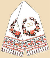 Заготівля для вишивки рушника ГАБАРДИН