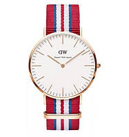 Годинник Daniel Wellington ( blue-white-red )