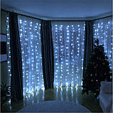 Світлодіодна гірлянда штора Водоспад 3х3 м 480 LED ( білий, синій, теплий білий, мульти), фото 7