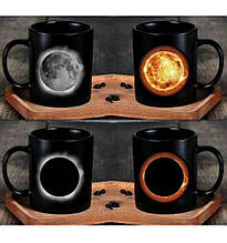 Кружка-чашка хамелеон з терморисунком Сонячне затемнення
