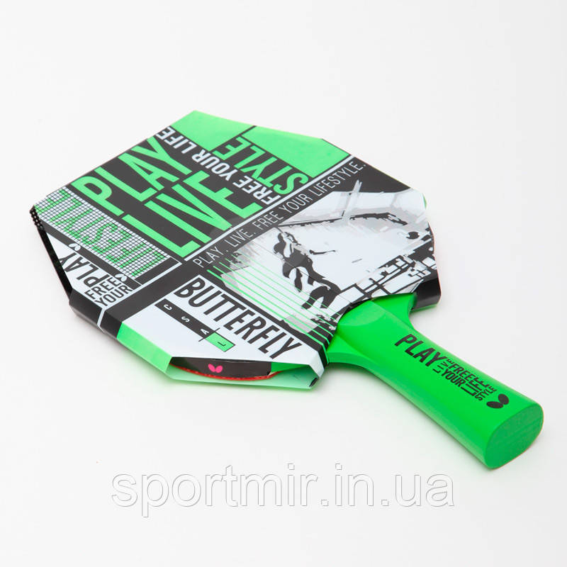 Ракетка для настільного тенісу 1 штука BUTTERFLY 85205 FREE YOUR LIFESTYLE (деревина, гума), фото 1
