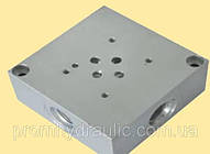 BMA06P2L8X-20 перехідна Плита монтажна з клапаном для розподільника Ду6 (ВЕ6, РХ06, 4WE6) на 8шт