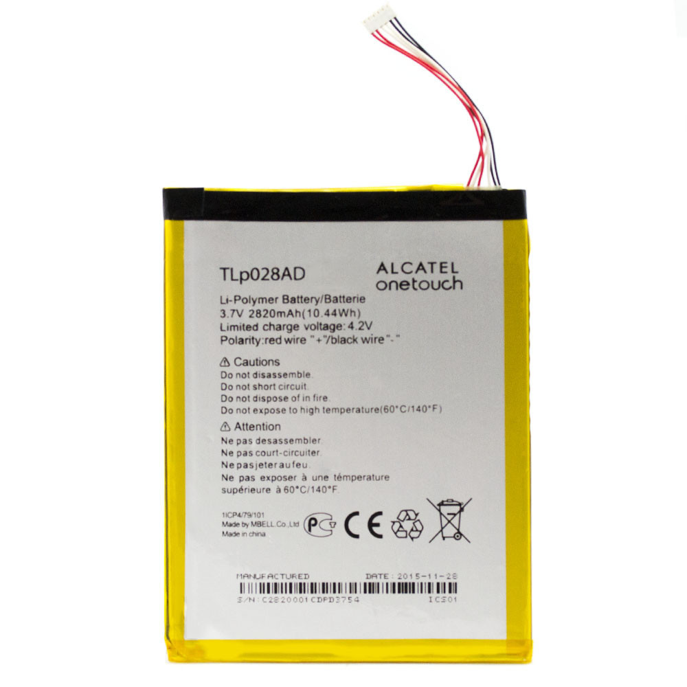 Акумулятор TLp028AD для Alcatel One Touch Pixi 7 I213 (Original) 2820 Mah