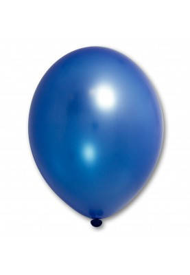 Повітряні кулі сині металік, надувні кульки 30 см 12" BelBal Бельгія набір 5 шт