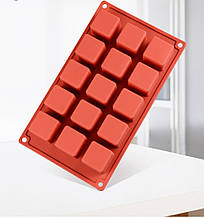 Силиконовая форма для десертов Cube 15 шт